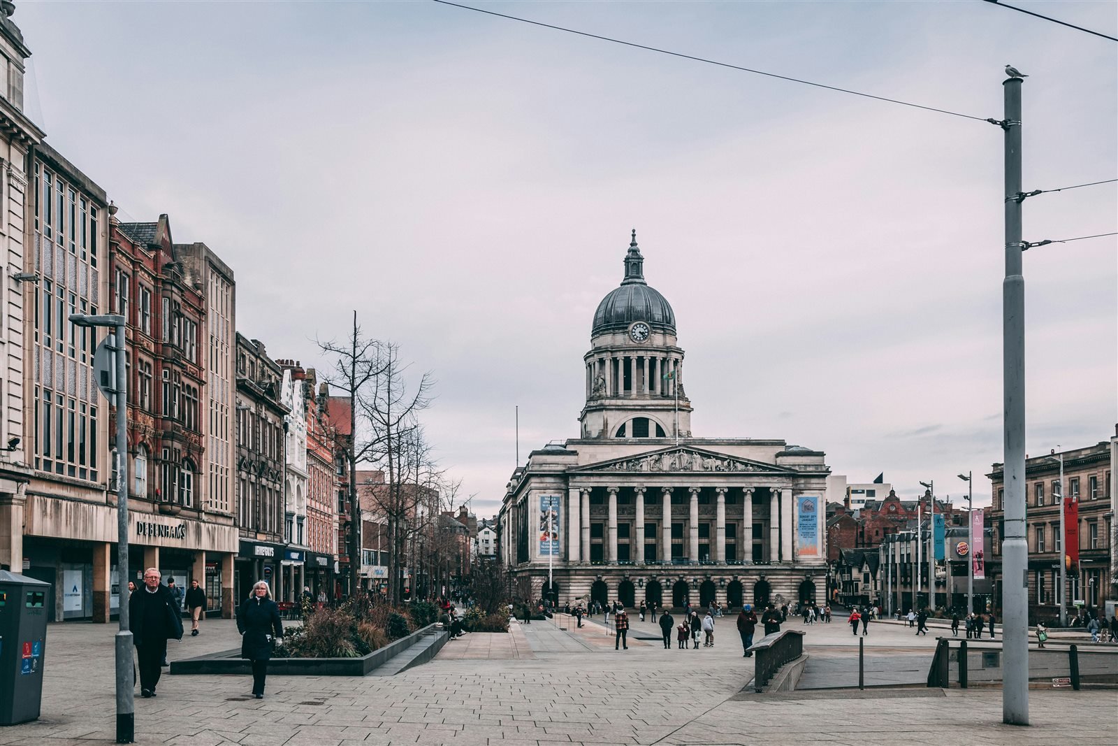 Nottingham city centre and Council House